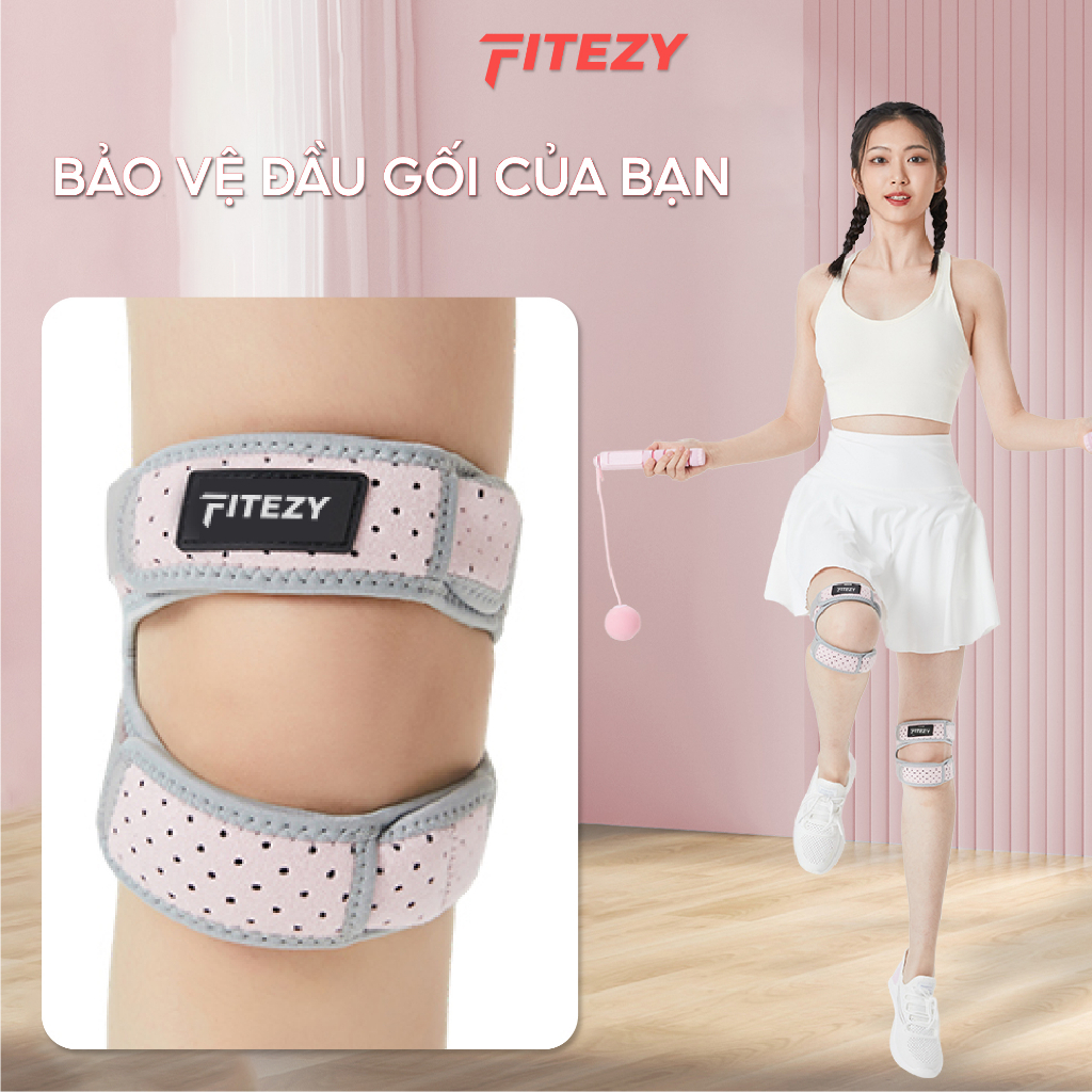 Bó gối thể thao nữ FITEZY bảo vệ đầu gối, tập luyện thể thao