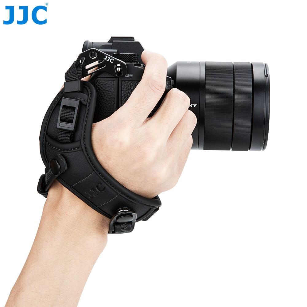 JJC cao cấp dây đeo máy ảnh nhanh chóng phát hành dây đeo cổ tay essory cho Panasonic Lumix G100 G95 G9 G85 G7 gm5 GM1 S5 s1h S1 s1r