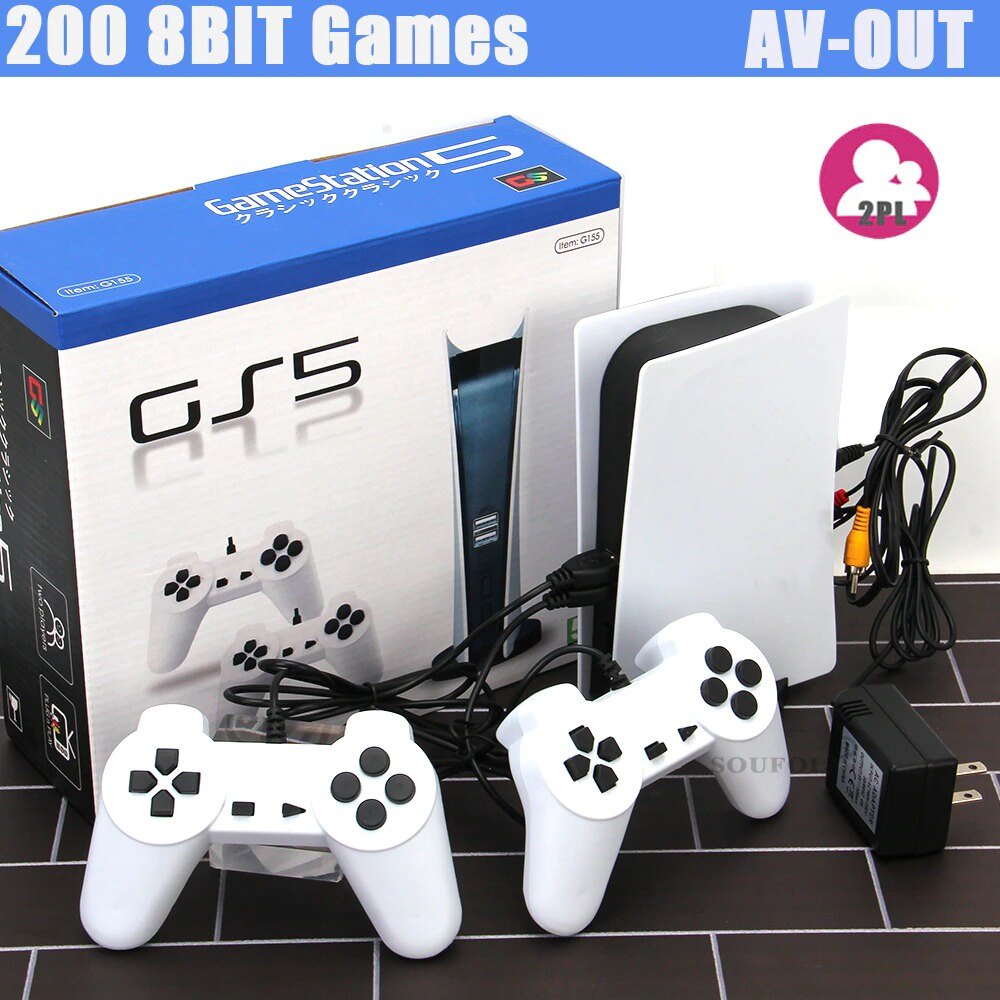 Game Station 5 Two-Player Video Game Console With 200 Classic Games 8-Bit GS5 TV Consola Retro ราคา  747 บาท*ส่งฟรี