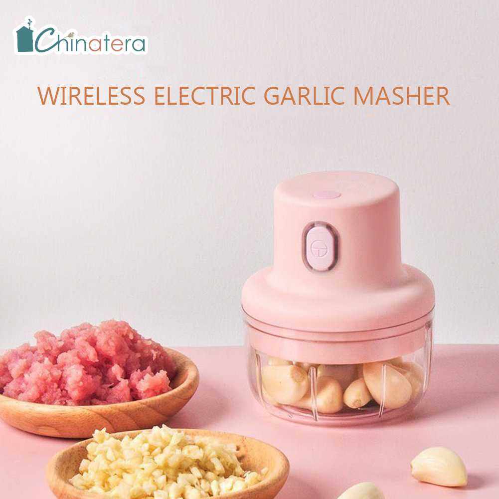 Điện tỏi MASHER tự động Máy Nghiền tỏi Chopper xách tay Sạc USB pha trộn Máy xay thức ăn không dây máy xay sinh tố Dụng cụ đập tỏi Mincer Máy xay thịt