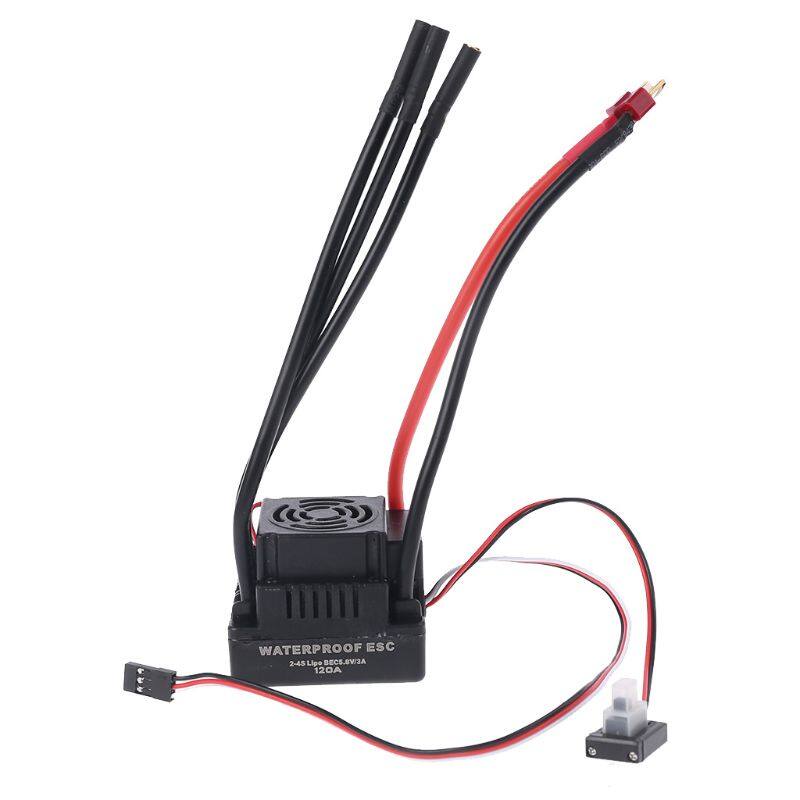 Bộ điều khiển tốc độ esc không chổi than 120a không thấm nước cho xe điều khiển từ xa tỷ lệ 1/8 1/10 - INTL