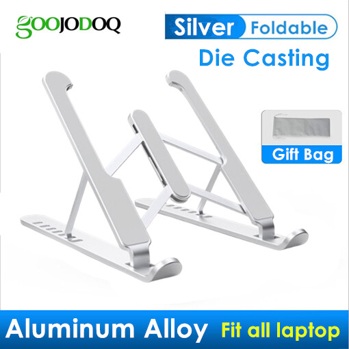 GOOJODOQ Giá Đỡ Máy Tính Xách Tay Có Thể Gập Lại Có Thể Điều Chỉnh, Giá Đỡ Máy Tính Xách Tay Hợp Kim Nhôm Chống Trượt Giá Đỡ Máy Tính Xách Tay, Dành Cho Macbook Pro Air iPad Pro Silicone