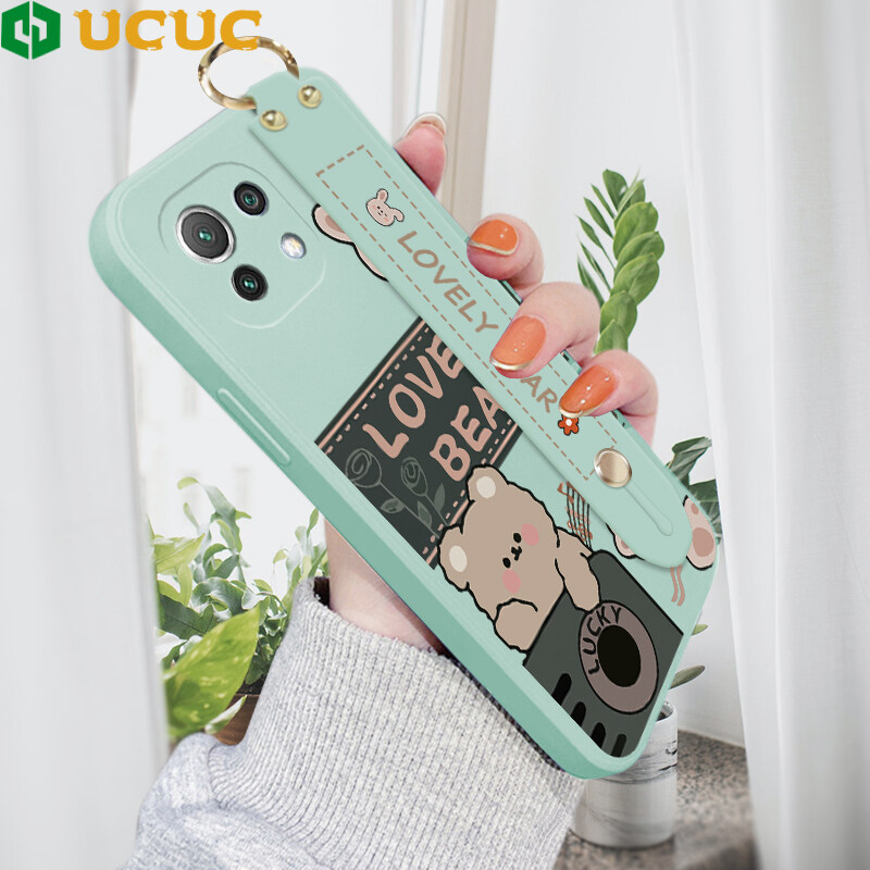 UCUC Ốp Lưng (Có Dây Đeo Cổ Tay) Cho Xiaomi MI 11 Lite 5G/Xiaomi MI 11 Lite Xiaomi MI 12 Lite 5G MI 