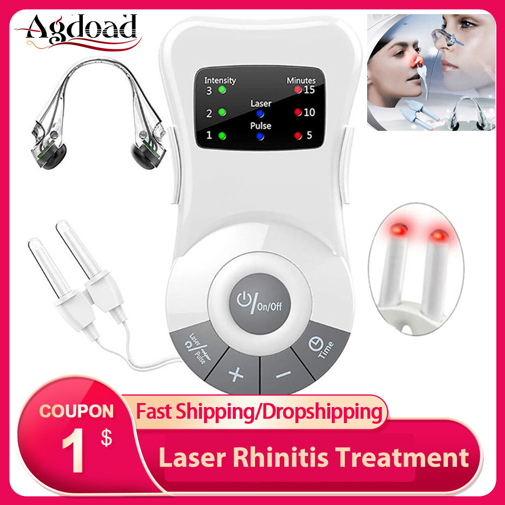  Agdoad Máy Điều Trị Viêm Mũi Bằng Laser Thuốc Giảm Dị Ứng Kẹp Mát Xa Mũi Điều Trị Viêm Xoang Sốt Cỏ Khô Tần Số Thấp Chăm Sóc Sức Khỏe 
