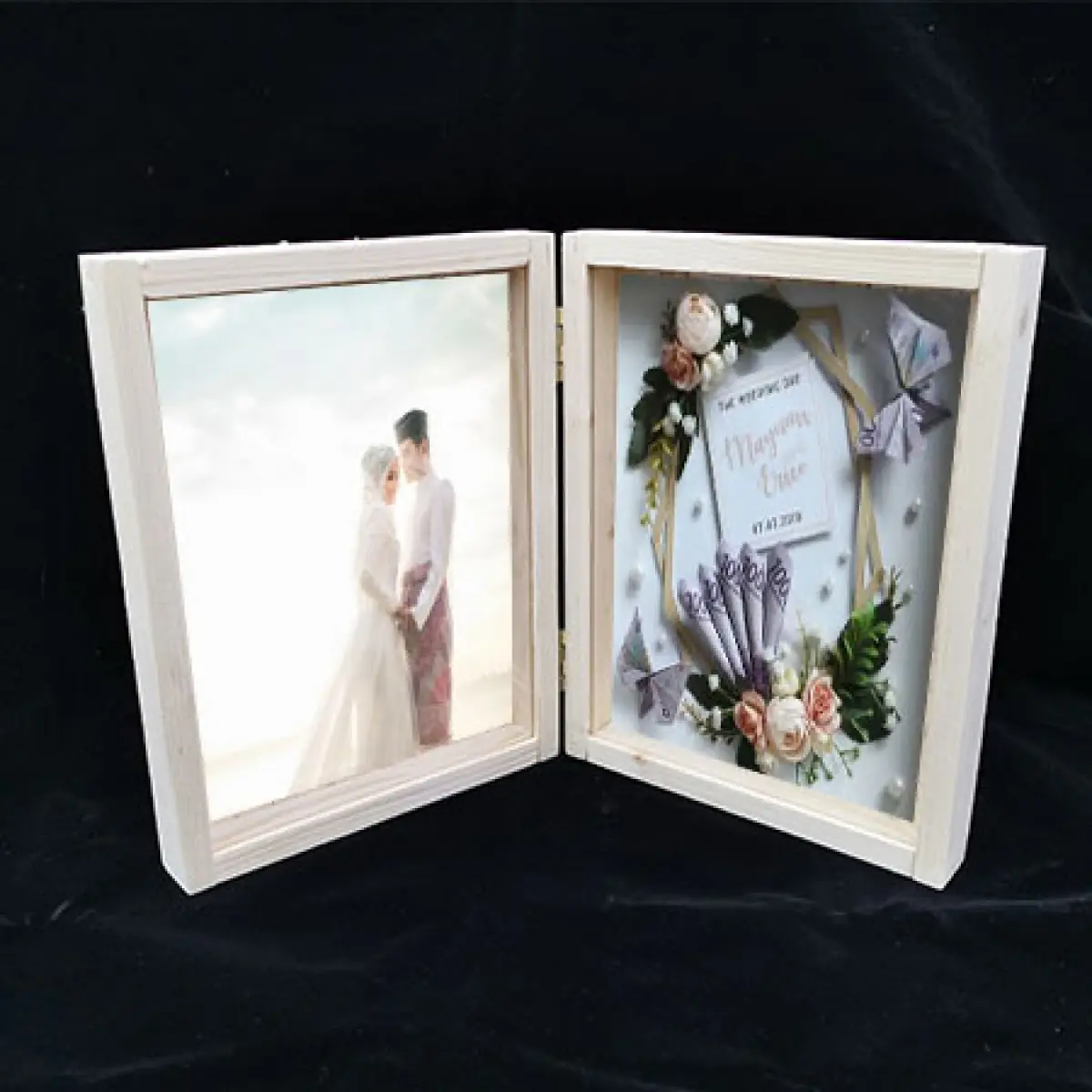 Ready Stock 3d Wooden Frame For Diy Photo Wedding Photo Bingkai Foto 3d Untuk Diy Gambar Mas Kahwin Lazada