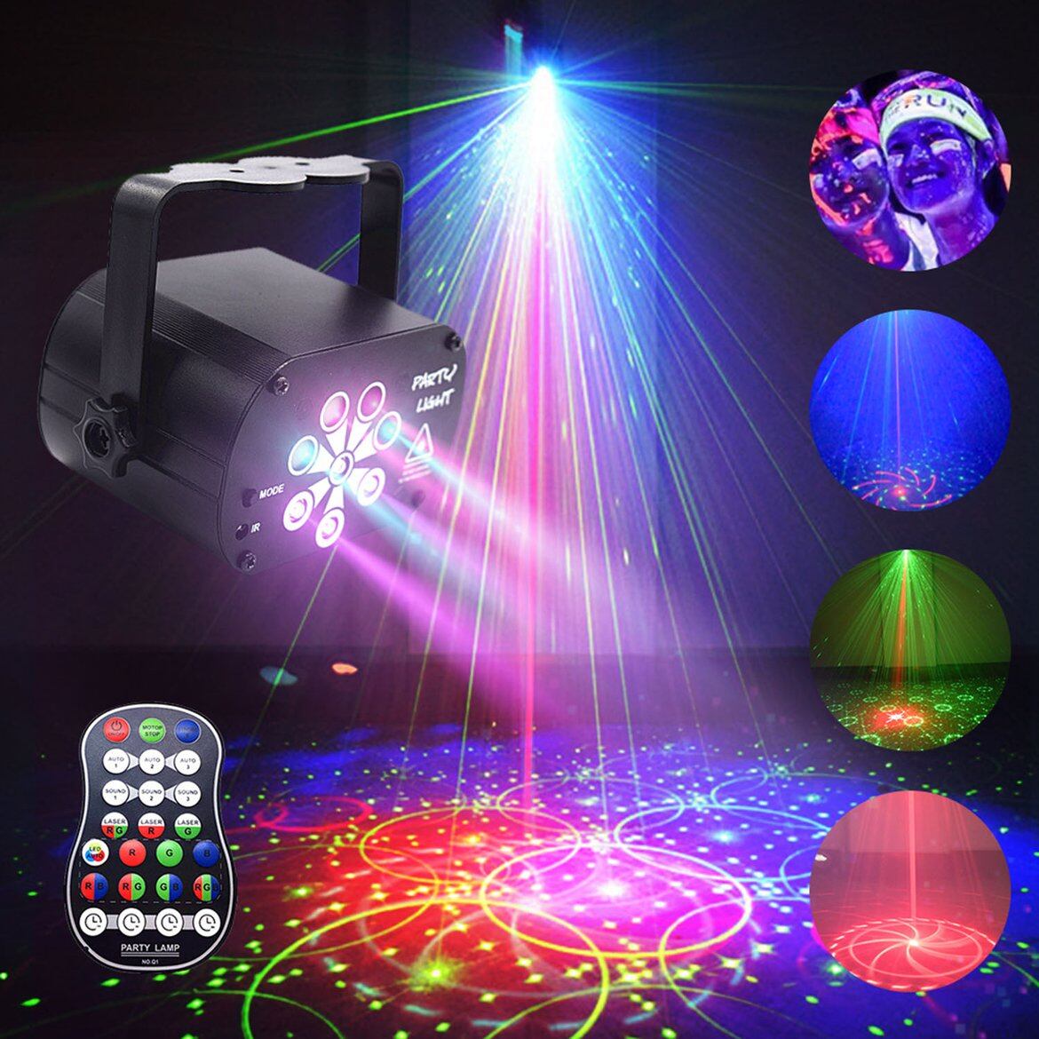 WLLW Bán, USB Laser RGB 120 Họa Tiết 650 8 Lỗ Chính Hãng/Máy Chiếu Sky Loại Sạc, KTV Hộp Phong Cách Laser Gia Dụng