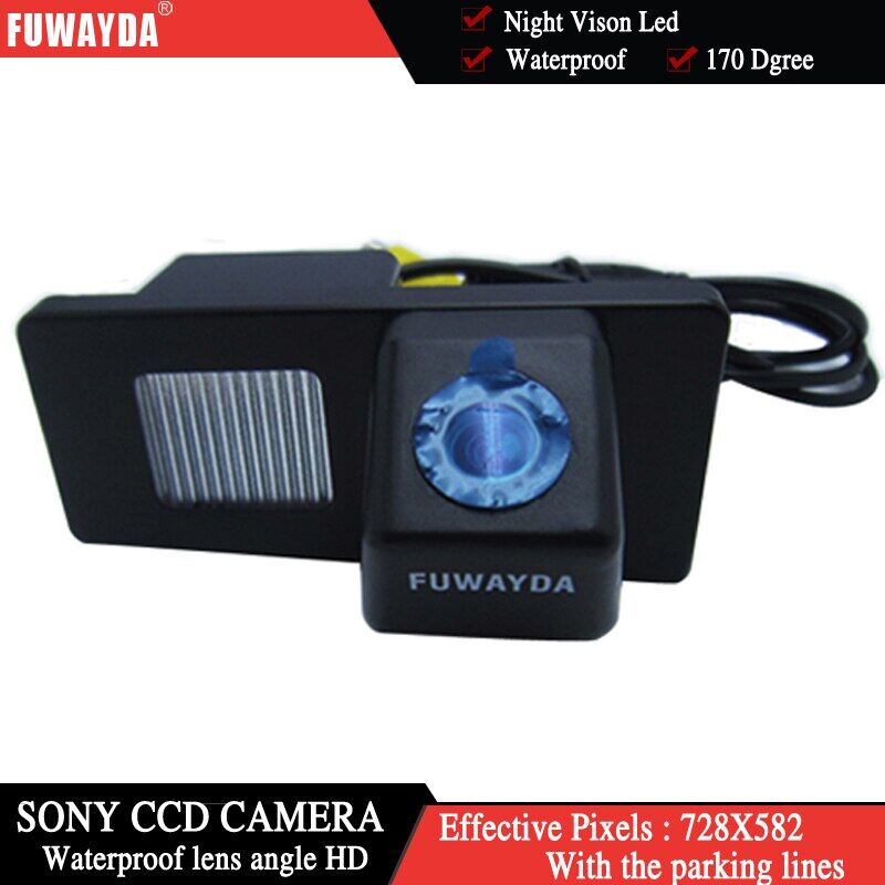 Fuwayda cho CCD chiếu hậu lùi xe ô tô hình ảnh phản chiếu với hướng dẫn
