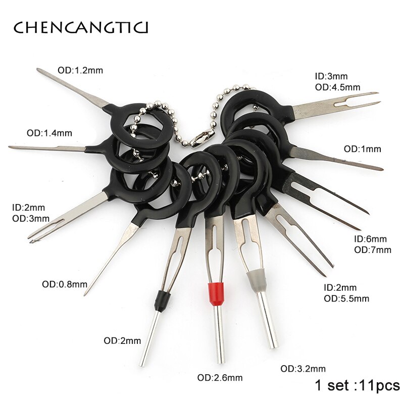 3 8 11 18 36 cái dụng cụ tháo thiết bị đầu cuối ô tô đầu nối đầu nối dây điện ô tô bộ dụng cụ tháo kim kẹp sau