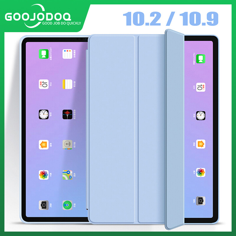GOOJODOQ iPad Trường Hợp Cho iPad Không Khí 4 10.9 Silicon Mềm Bao Gồm Tất Cả Bảo Vệ Shell Đối Với New iPad 2020 iPad Air 4 10.9Inch Hỗ Trợ Không Dây Sạc