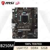 MSI B250M LGA 1151 Motherboard with USB3.1 and M