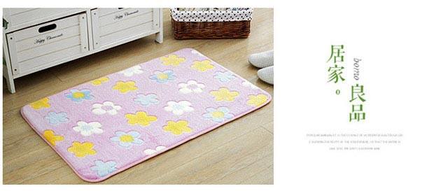 Bathroom absorbent mat bedroom floor mat door foot Mat toilet door mat non-slip home kitchen carpet