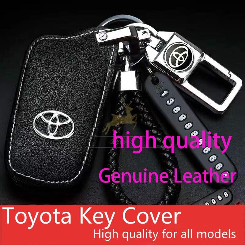 Huiyisunny Bao Da Chìa Khóa Cho Toyota Phù Hợp Với Móc Khóa Toyota Vios Altis Hilux Innova