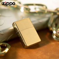 Zippo Armor® Brushed Brass Windproof Pocket Lighter ｜Zippo 168（ Lighter Without Fuel Inside )