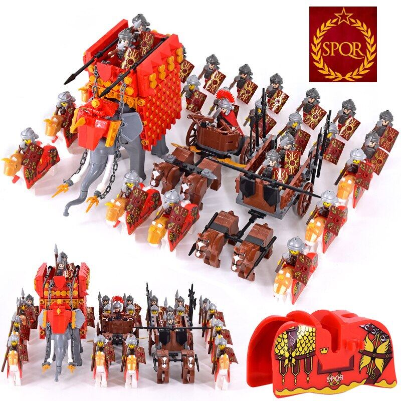 Trung Cổ Đế Chế La Mã Spartan Thập Tự Chinh Mini Thời Trung Cổ hình người