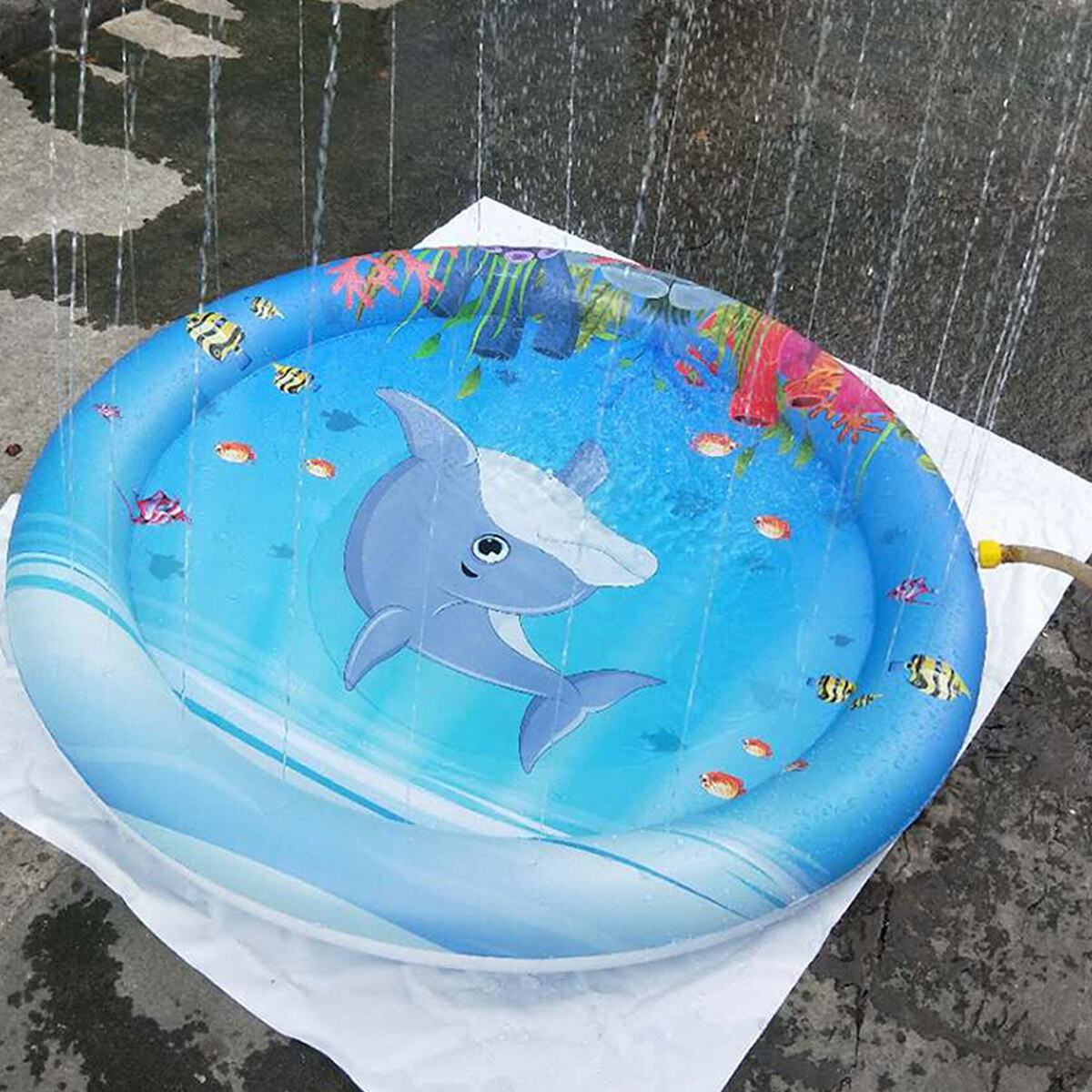 Generic 100cm Summer Children Play Mat Sprinkle Splash Water Toy