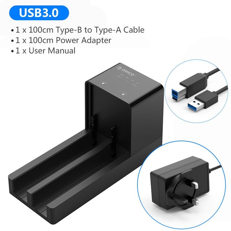 ORICO Ổ Cứng Gắn Ngoài USB 3.0 Sang SATA Trạm Nối 5 Khoang Với Máy Sao Chép Chức Năng Nhân Bản Ngoại