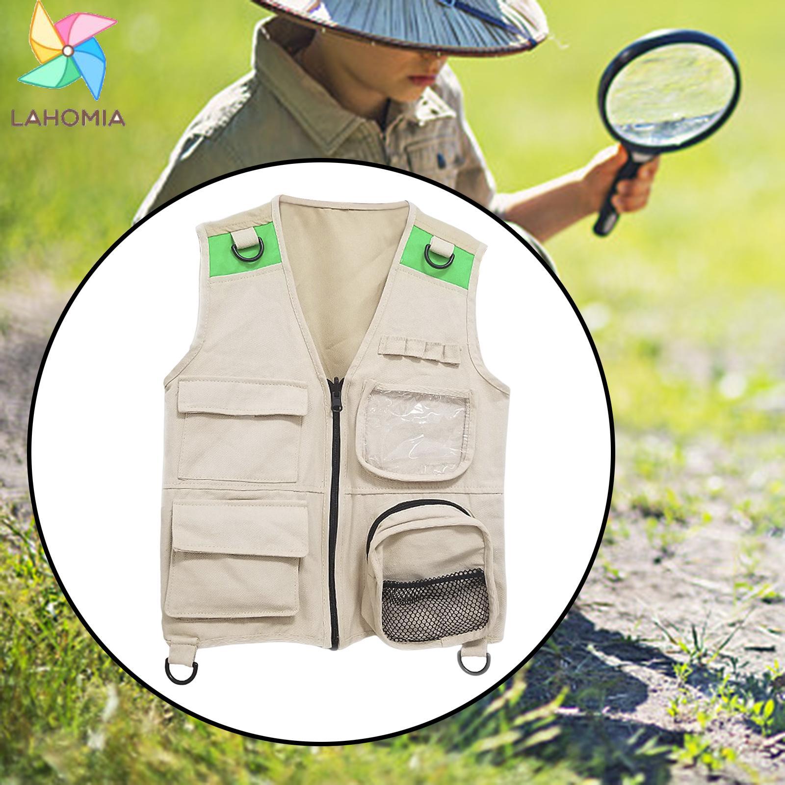 Lahomia trẻ em EXPLORER Costume vest với 4 túi cho món quà sinh nhật