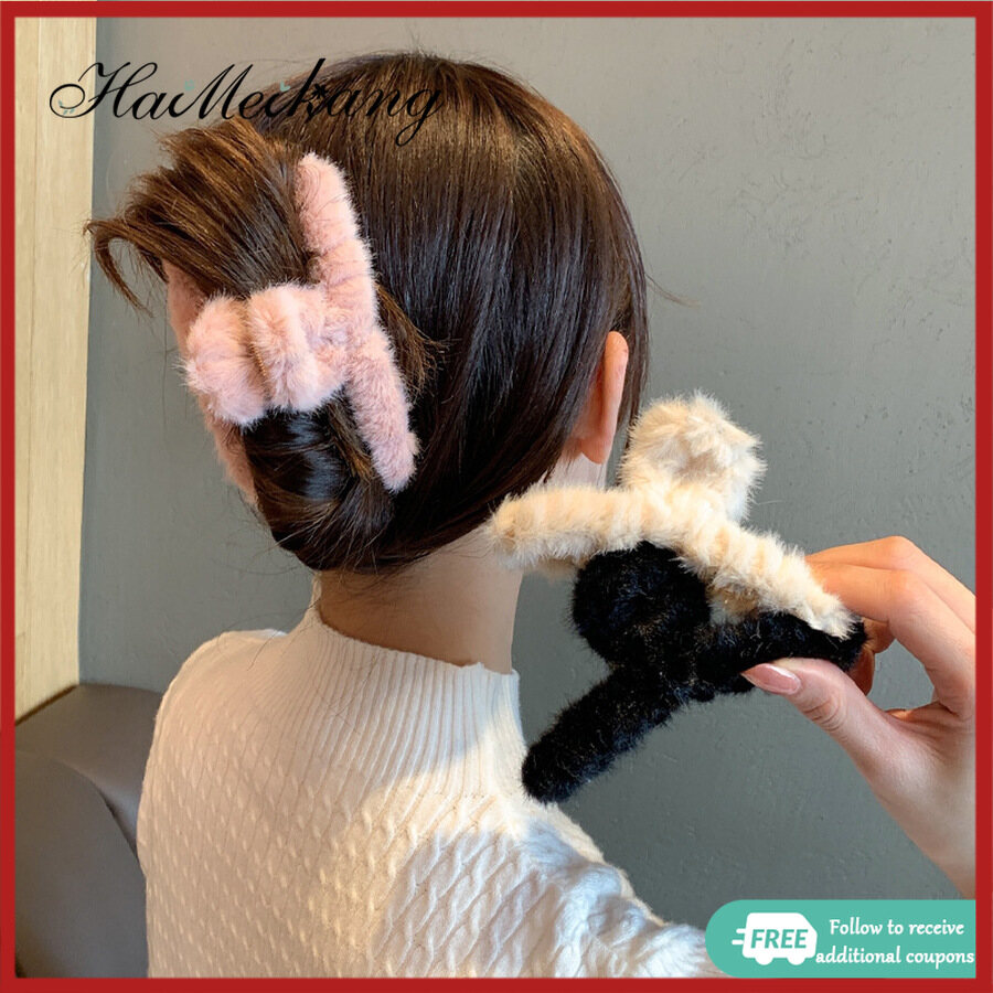 Kẹp Tóc Lớn Bằng Vải Nhung Lông, Phiên Bản Hàn Quốc Của Mùa Đông Mới Kẹp Tóc Nhung Mềm Dễ Thương Kẹp Tóc Ngọt Ngào Vuốt Tóc Kẹp Tóc Phụ Kiện Tóc Nhẹ Nhàng Cô Gái