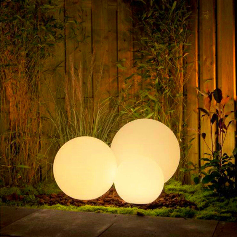 big round solar lights