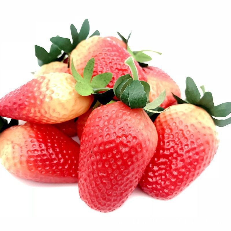 M STYGALO 25 Pcs Artificial Strawberry Simulation Red Strawberries