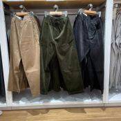 Uniqlo Pure yuan!Japan's the fitting room U home qiu dong men more elastic waist loose corduroy straight slacks imported Japan style