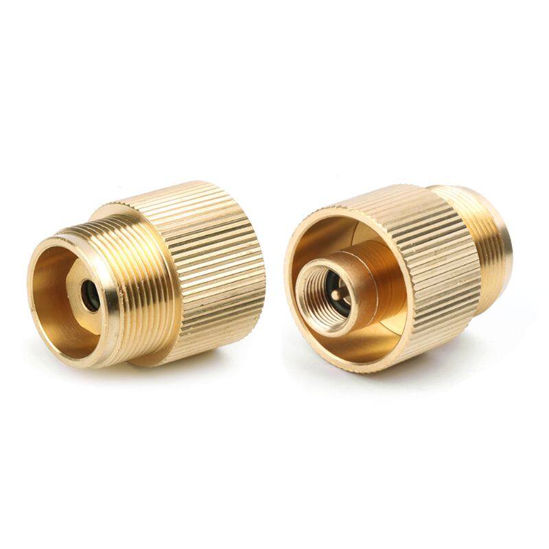 Bộ chuyển đổi nạp khí propan bình gas ngoài trời đầu nối bếp bằng đồng nguyên khối bộ chuyển đổi bằng đồng