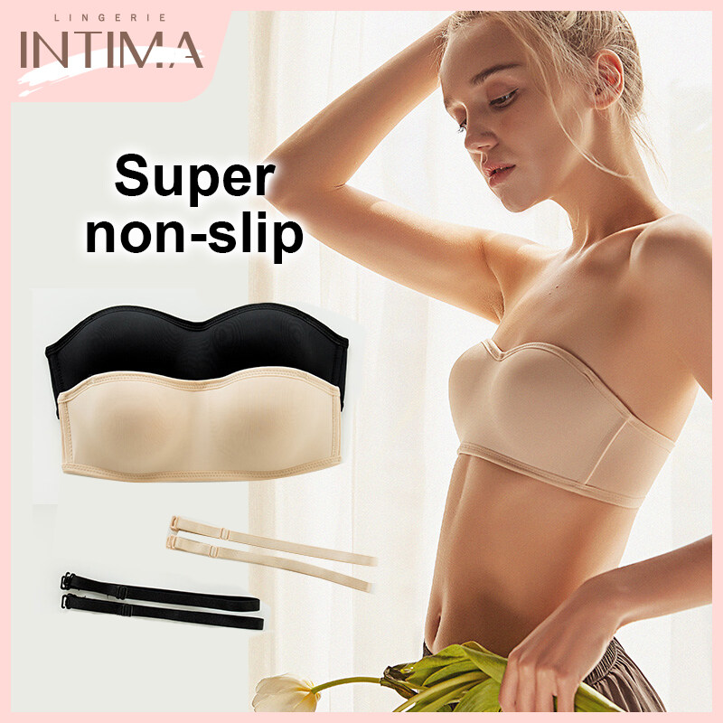 INTIMA Underwire Push Up Invisible Strapless Bra for Women