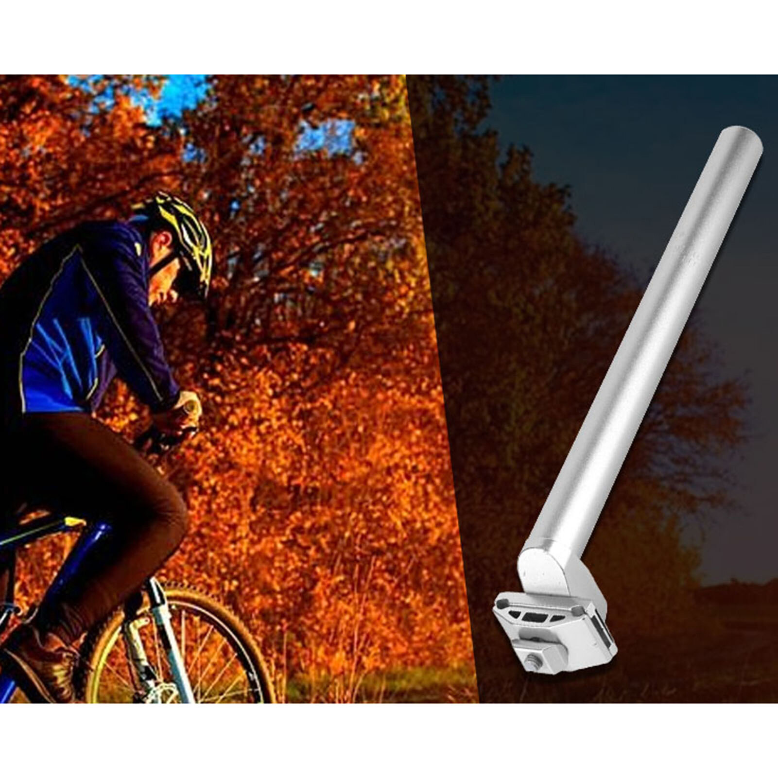 Cốt yên xe đạp, 25.4*300mm xe đạp đường trường bù đắp cốt yên xe đạp chống sốc Yên Xe Đạp Ống cốt seatpost