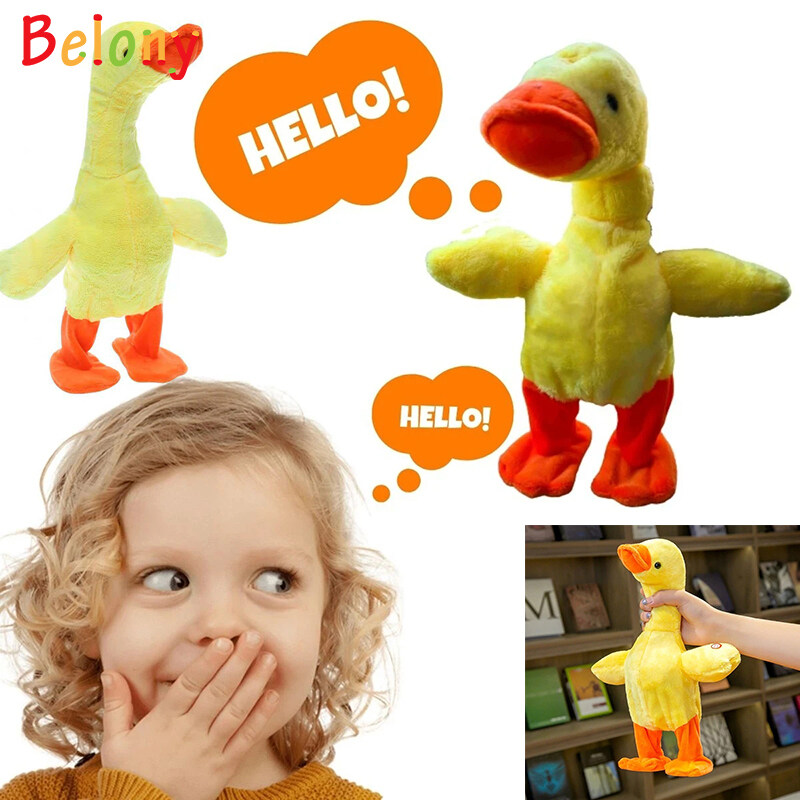 Belony The Talking Singing and Walking Duck Electronic Plush Toy Stuffed