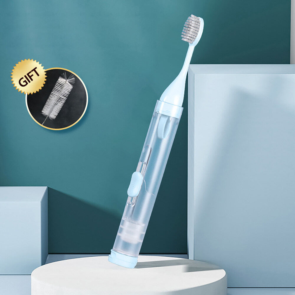 Foldable Toothbrush Travel Toothbrush Set Oral Cleaning Care Toothpaste