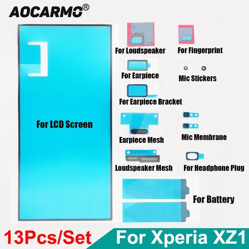 Aocramo keo dán khung trước màn hình lcd miếng dán đầy đủ cho sony xperia xz1 g8341 g8342