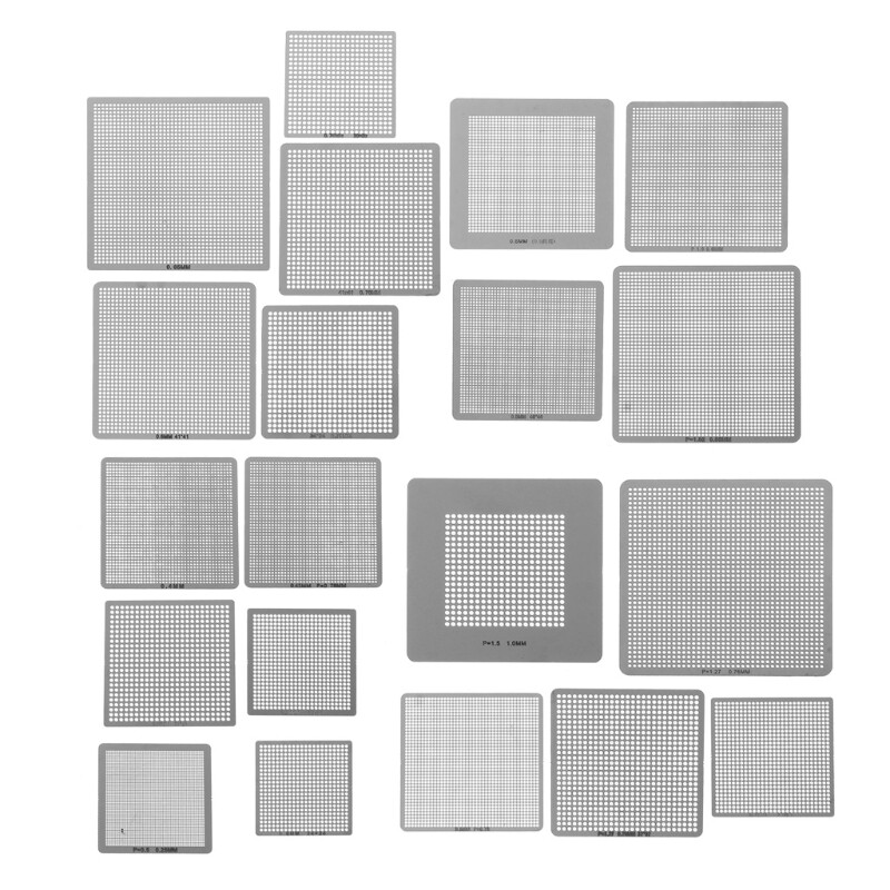 27 Cái Khuôn Dập BGA Khuôn Dập Nóng Trực Tiếp Thông Dụng Cho SMT SMD Chip Rpair