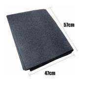 57X47cm Black Carbon Filter for Kitchen Range Hood - 1/2/5PCS