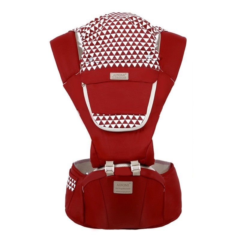 HamshMoc Baby Carrier with Hipseat 0 to 36 Months 3 In 1 Multifunctional Ergonomic Non-Slip Hip Seat Carrier on Back Front Facing Kangaroo Baby Wrap Straps Carrier Free Hand Easy Wear Travel Bag