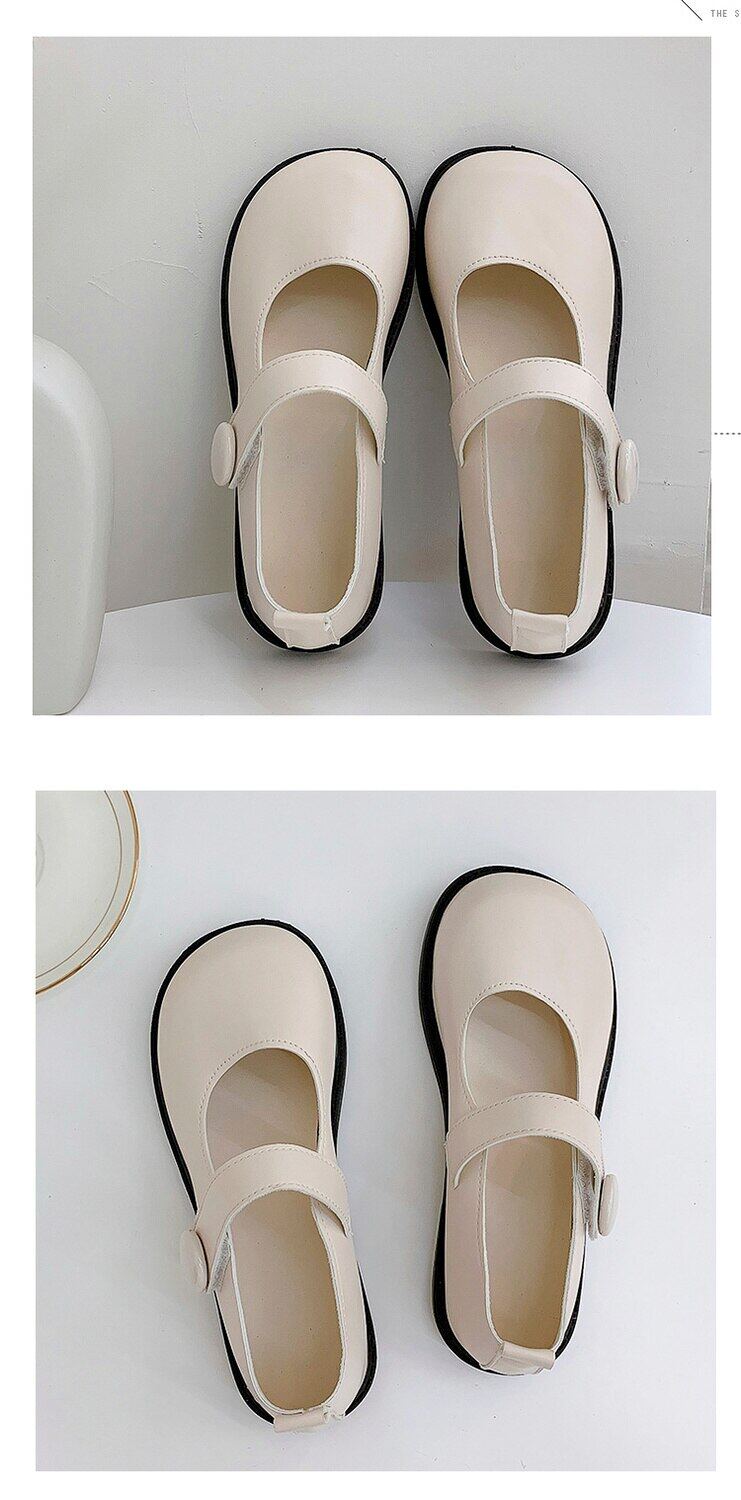 Small leather shoes female students Korean version of the wild retro Japanese round head soft girl cute 2020 spring and autumn new Mary Jane jk