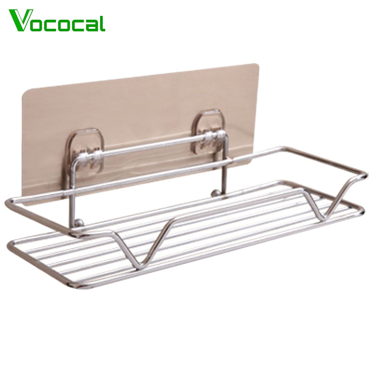 【Còn hàng】vococal giá phòng tắm tắm dính gắn tường chắc chắn giá kệ dùng cho xà phòng dầu gội đầu khăn tắm dụng cụ dọn vệ sinh dụng cụ nhỏ cho nhà bếp