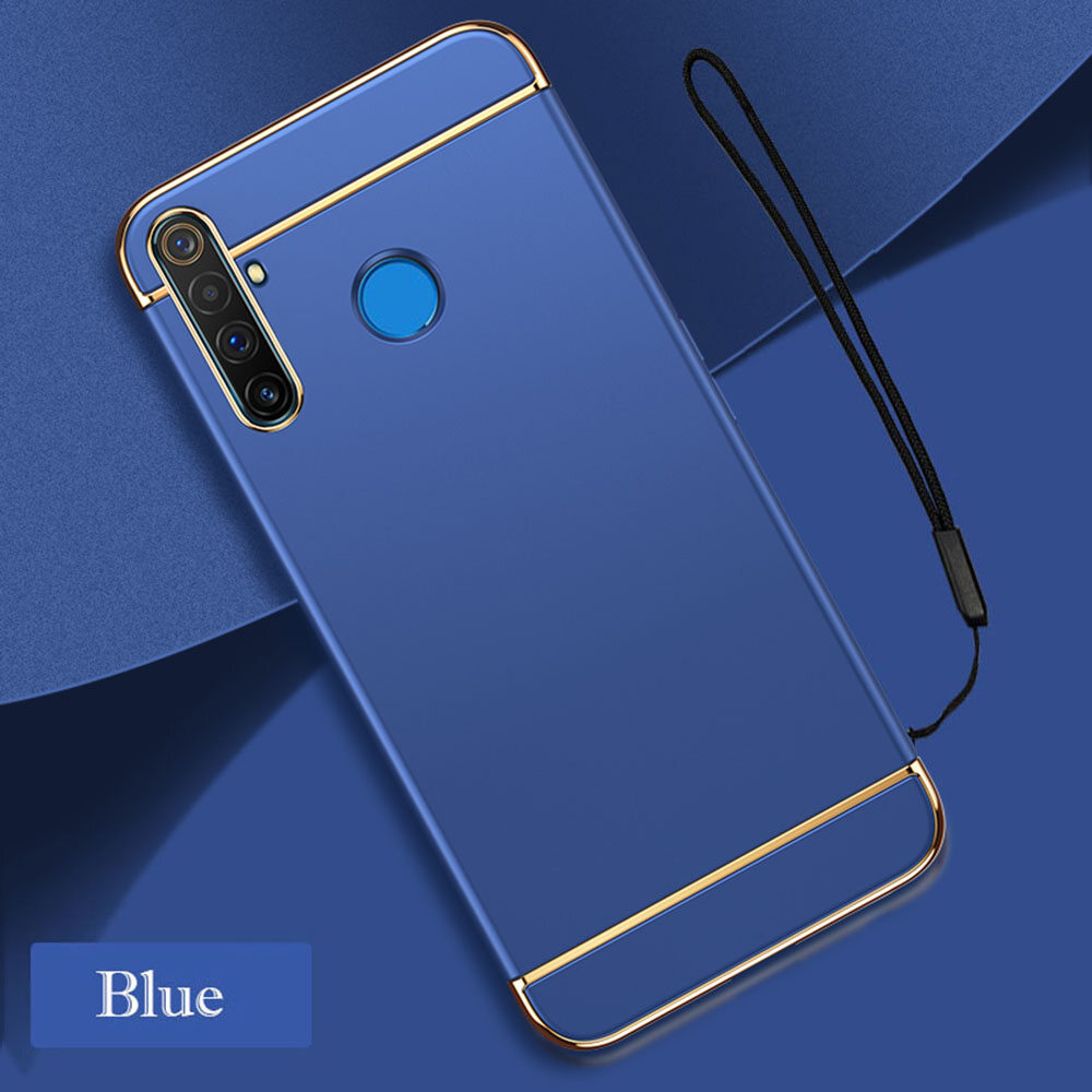 Ốp Điện Thoại Realme 5/5S/5i/6i, Ốp Lưng Thời Trang 3 Trong 1 Tháo Rời 360 Bảo Vệ Toàn Bộ Ốp Bảo Vệ PC Cứng Siêu Mỏng Chống Trầy Xước