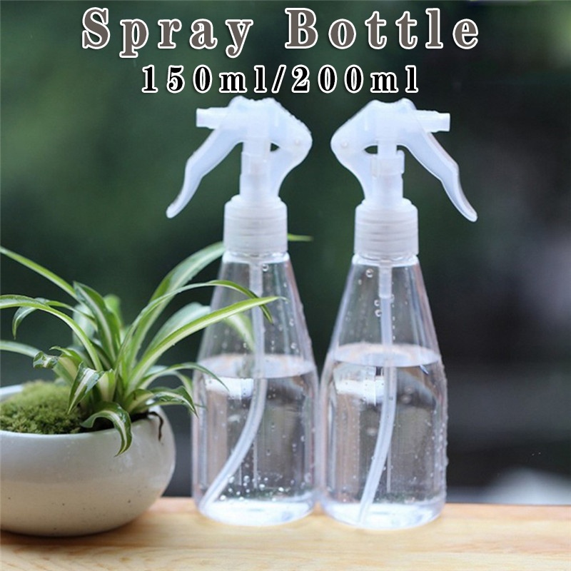 Chai Xịt Trong Suốt 150/200ML, Bình Nước Vườn Tưới Hoa Phun Sương Vệ Sinh Bằng Nhựa Trong Suốt