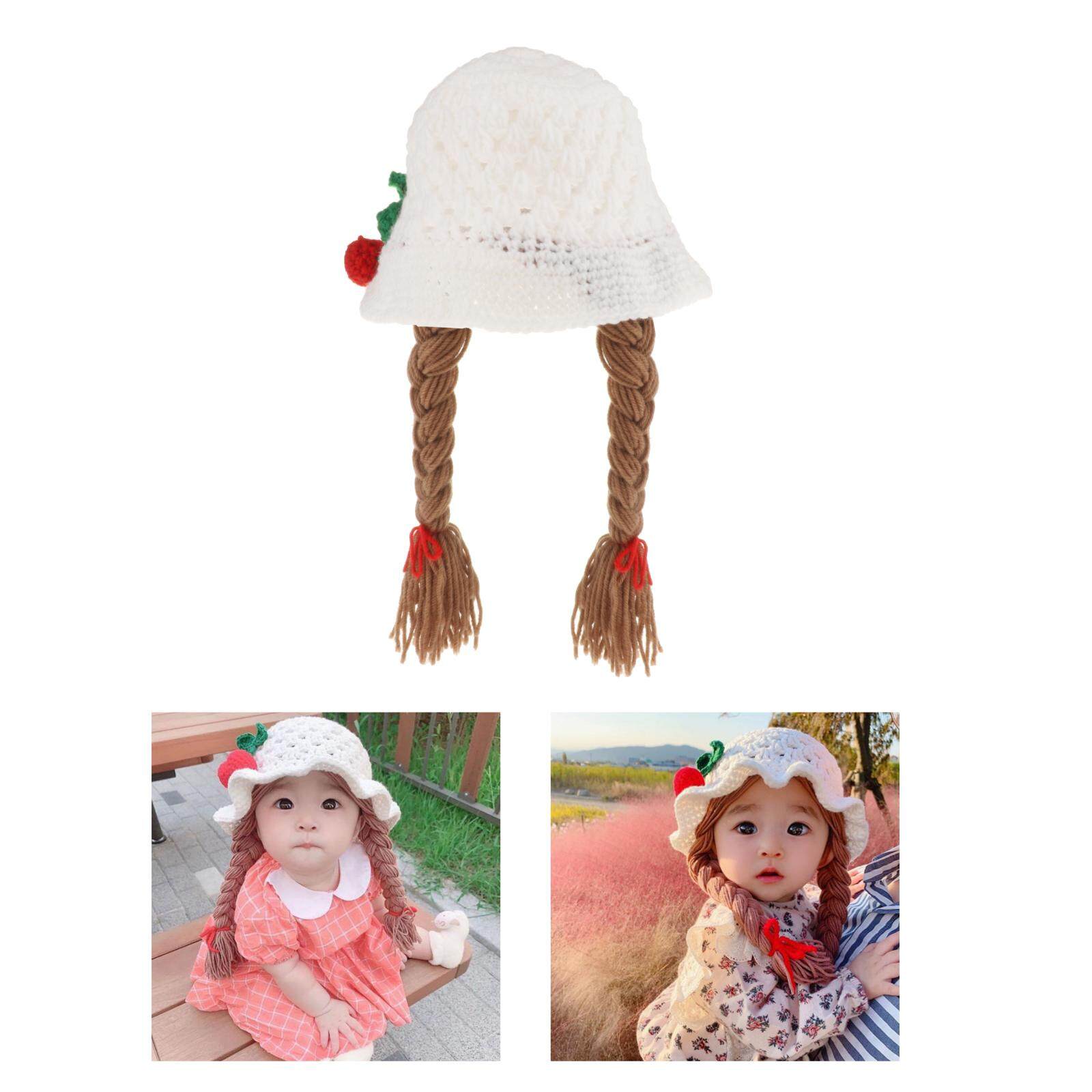 GuangquanStrade เด็กถักหมวกเด็กชายเด็กหญิงหมวกถักทรง Beanie ทารกถักหมวก