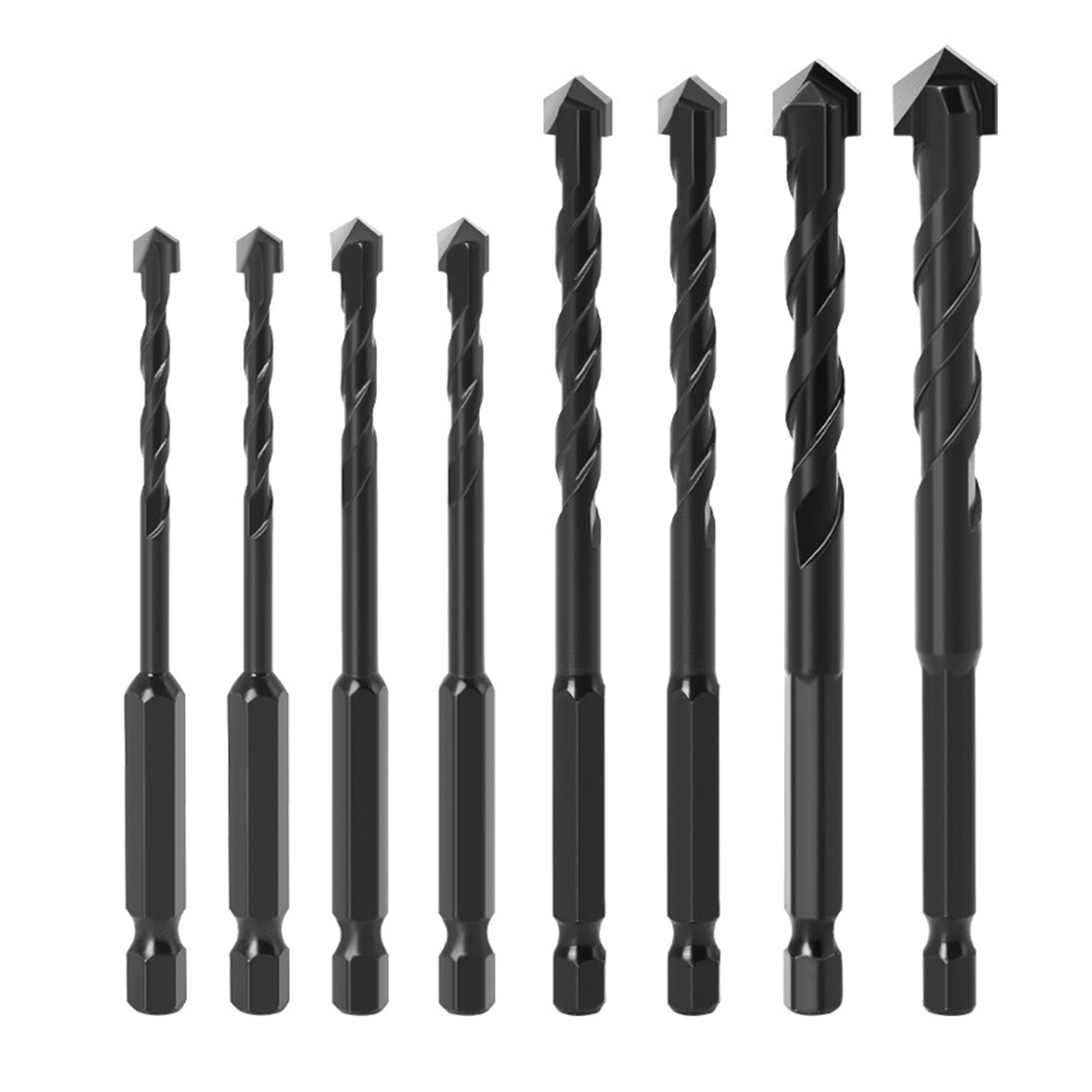 Farfi 8 Chiếc Mũi Khoan Có Độ Bền Cao Dụng Cụ Đục Lỗ Cải Thiện Hiệu Quả Công Việc Mũi Khoan Tối Ưu Độ Cứng Cao Cho Mũi Khoan Gạch Gốm Chắc Chắn