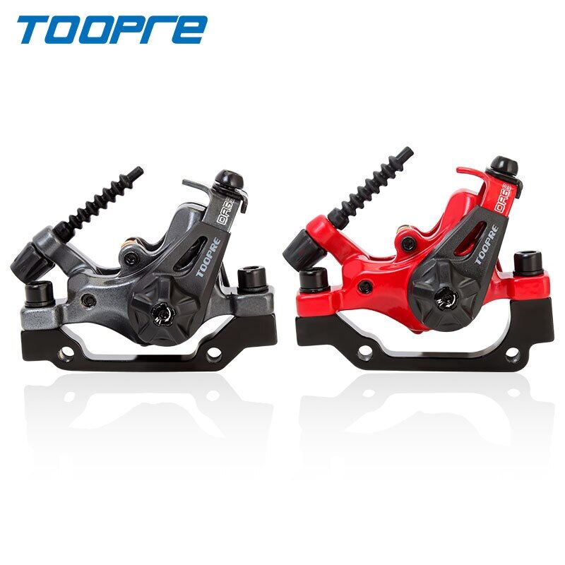 Toopre phanh đĩa xe đạp leo núi bộ kẹp phanh pit-tông hai ổ đĩa cho xe đạp điện trước f160-r140 sau f180-r160 bằng hợp kim nhôm