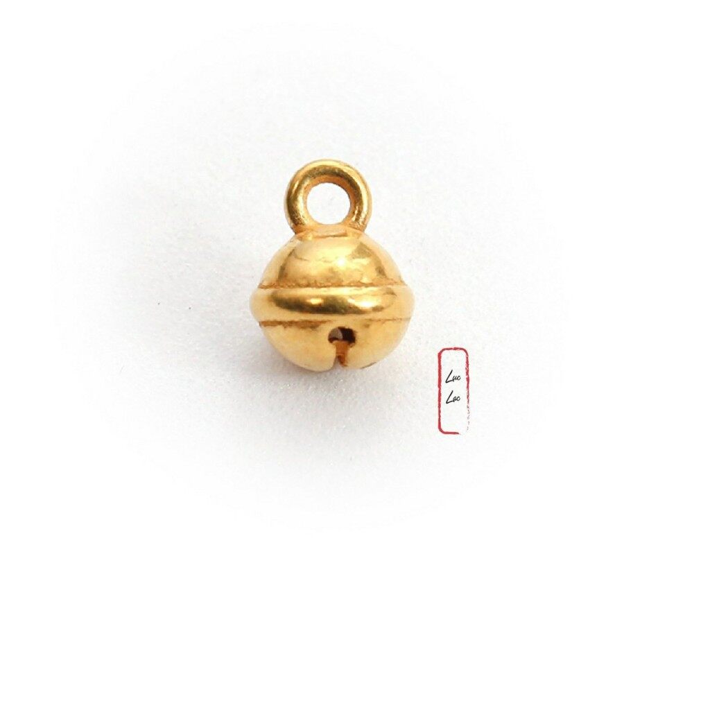 ANCARAT - Charm lục lạc vàng mini - tết vòng tay Handmade