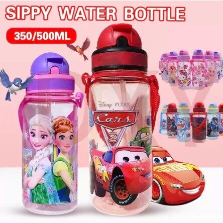 【ROMAHOME Baby Bình Nước Bình Nước Không Chứa BPA 350ML/500ML Bình Nước Hoạt Hình Cho Bé Bình Nước Trẻ Em Có Ống Hút Và Dây Đeo Bình Nước Em Bé Dễ Mang Đi Học Bình Nước An Toàn Cho Trẻ Em Giá Rẻ