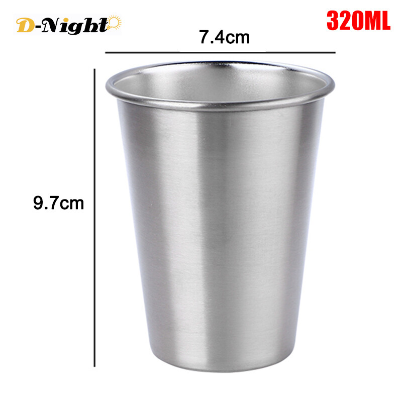D-Đêm 30/70/180/320 Ml Kim Loại Thép Không Gỉ Cốc Cốc Tập Uống Cà Phê Bia Tumbler du Lịch Nhà Văn Phòng