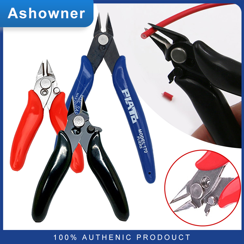 Kìm cắt chéo mini kìm cắt dây 3.5 inch có khóa kìm cắt chéo siêu nhỏ kìm mô hình tay cầm cao su cách điện dây