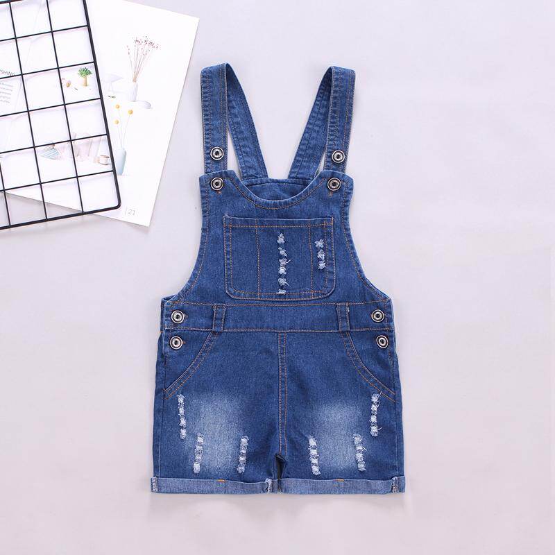 Quần Áo Trẻ Em DIIMUU Mùa Hè Bé Trai Bé Gái Quần Yếm Quần Denim Giản Dị Quần Short Áo Liền Quần Quần Áo Trẻ Em Cho Bé Từ 3-5 Tuổi