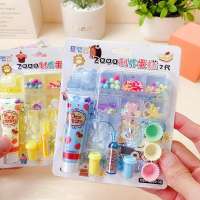 LYZRC Simulated Cream Childrens Ice Cream Dessert Making Cake Model Handmade DIY Set Leisure Childrens Entertainment Toys