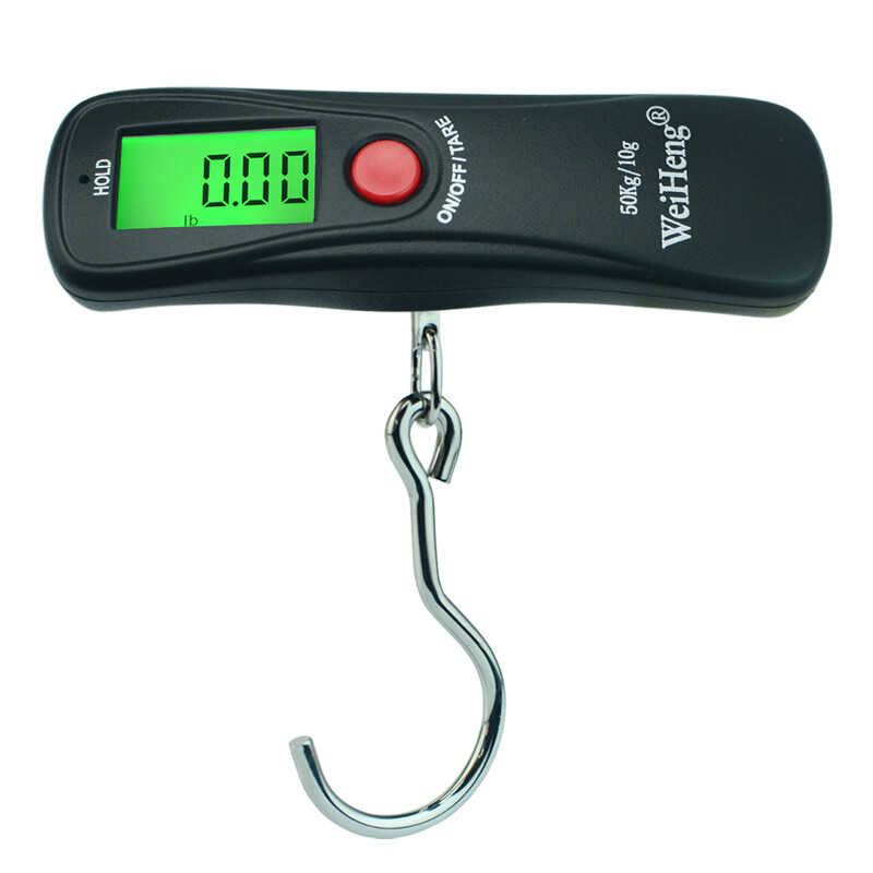 Cân hành lý kỹ thuật số cầm tay cân bỏ túi mini 110lb/ 50kg để câu cá du lịch cân hành lý túi vali