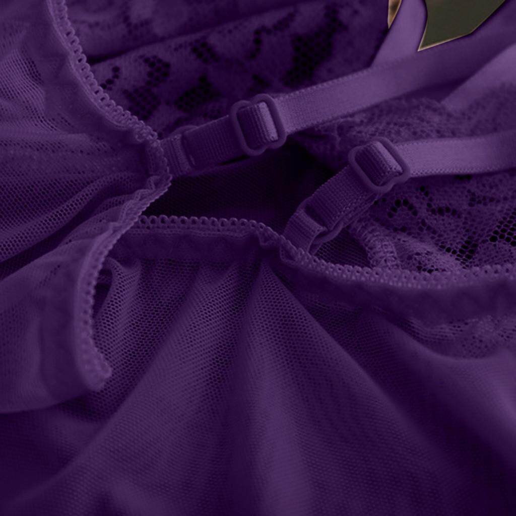 AHBVV Đồ Ngủ Không Vành Ren Trắng Gợi Cảm Váy Ngủ Đồ Lót Lụa Đồ Ngủ Nữ-Bộ Đồ Lót Ngoại Cỡ 118