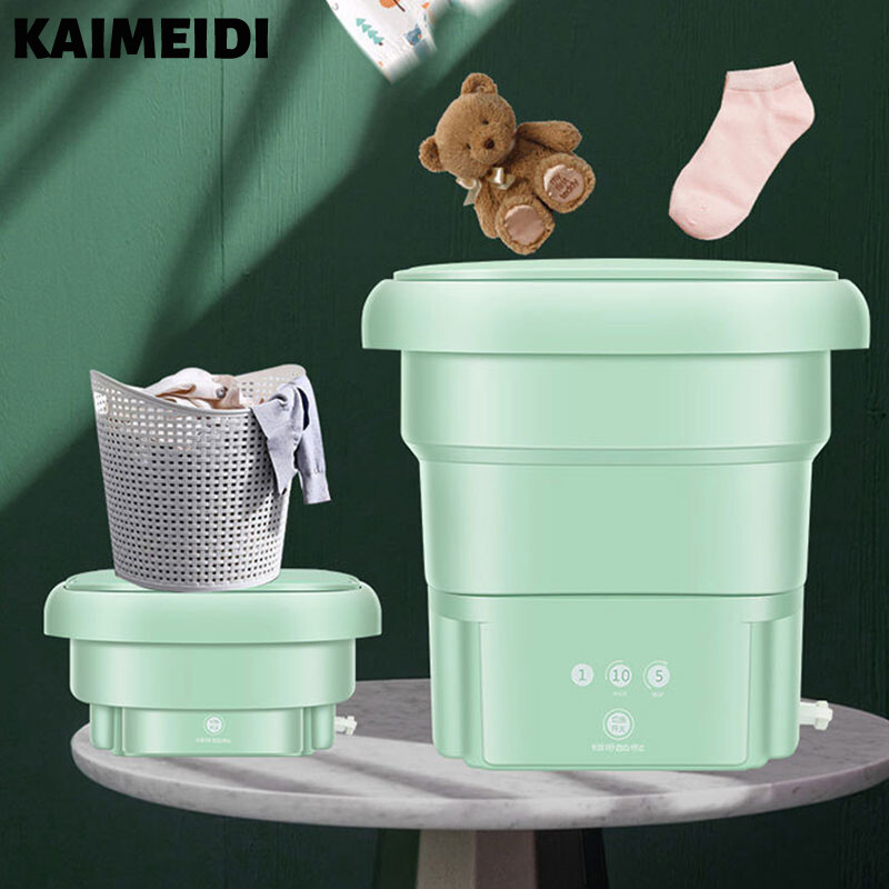 Kaimeidi máy giặt gấp máy giặt khử nước cầm tay nhỏ gọn mini